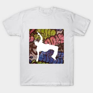 Break Dancer on Graffiti Background 9 T-Shirt